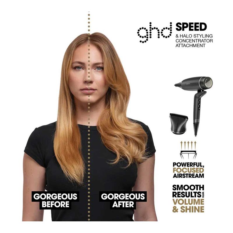ghd Speed Iconic Hair Dryer in Black image number 2